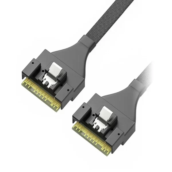 Cablu SlimSAS (SFF-8654) la SlimSAS (SFF-8654), 100 cm - 1