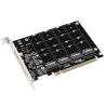 Adaptor Quad (4) Drive NVME M.2 la PCIE x16 cu Ventilator - 2