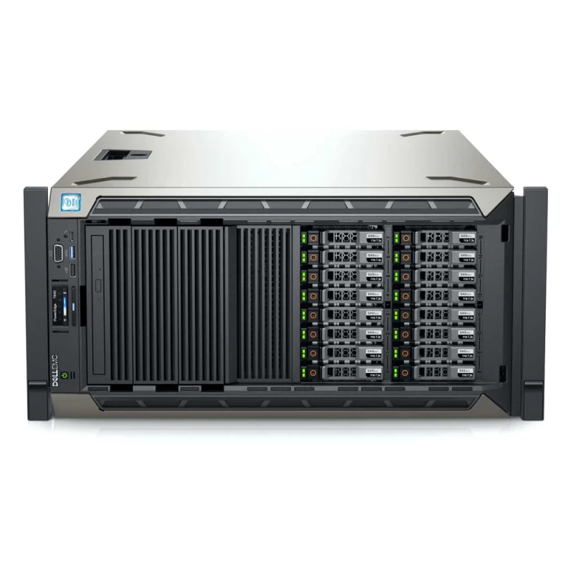 Server Dell PowerEdge T440, 16 SFF Rack, 1 x Gold 6138 20 Core 2.1GHz, 32GB, Perc H750, 2 x 1TB SAS, 2 x 750W, 2 Ani garantie - 