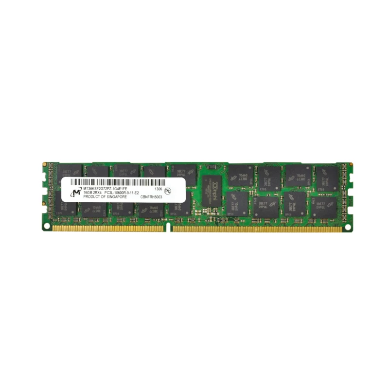 16GB (1x16GB) Dual Rank x4 PC3L-10600R (DDR3-1333) Registered - Micron MT36KSF2G72PZ-1G4 - 1