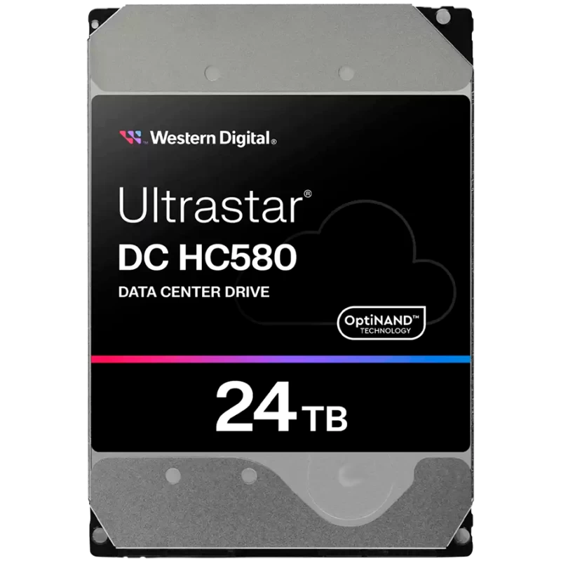 HDD Server WD Ultrastar DC HC580 24TB 512e SE, 3.5", 512MB, 7200RPM, SATA, NP3, SKU: 0F62796 - 1