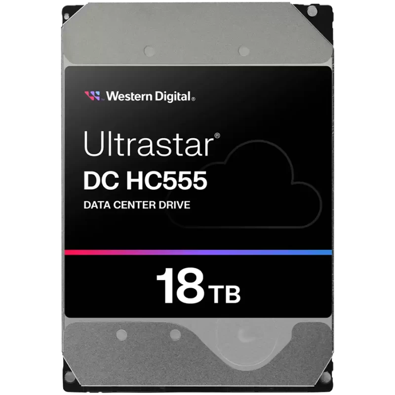 HDD Server WD Ultrastar DC HC555 18TB 512e SE, 3.5’’, 512MB, 7200 RPM, SATA, SKU: 0B48723 - 1