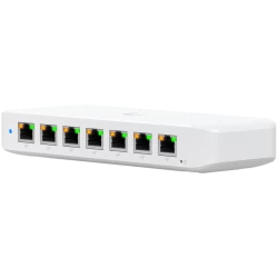 Ubiquiti USW-Ultra-210W-EU compact, Layer 2, 8-port GbE PoE switch with versatile mounting options, 7x GbE PoE+ output ports, Gb
