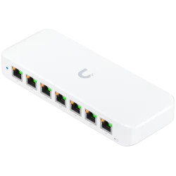 Ubiquiti USW-Ultra-210W-EU compact, Layer 2, 8-port GbE PoE switch with versatile mounting options, 7x GbE PoE+ output ports, Gb