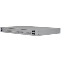 Ubiquiti Layer 3 Etherlighting switch USW-PRO-HD-24-EU, (22) 2.5 GbE, (2) 10 GbE ports, (4) 10G SFP+ ports. DC power backup read