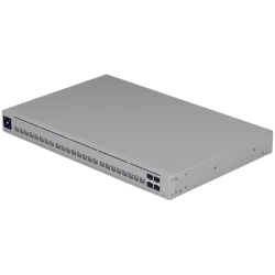 Ubiquiti Layer 3 Etherlighting switch USW-PRO-HD-24-EU, (22) 2.5 GbE, (2) 10 GbE ports, (4) 10G SFP+ ports. DC power backup read