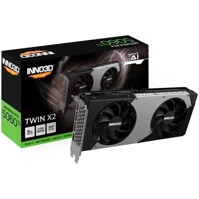INNO3D GeForce RTX 5060 Ti Twin X2 8GB GDDR7 128-bit 1x HDMI 3x DP - 1