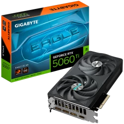 GIGABYTE Video Card NVIDIA GeForce RTX 5060 Ti EAGLE OC 8G (8GB GDDR7/128bit, PCI-E 5.0, 1x 8Pin Power connector, Recommended PS