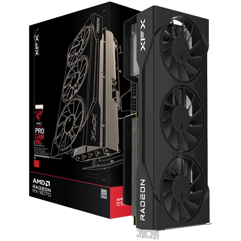 XFX Swift AMD Radeon RX 9070 GRE Triple 90mm Fan Gaming, 12GB GDDR6 192bit, 2790MHz / 18Gbps, HDMI | ITSTOC - RX-97GRE29B7