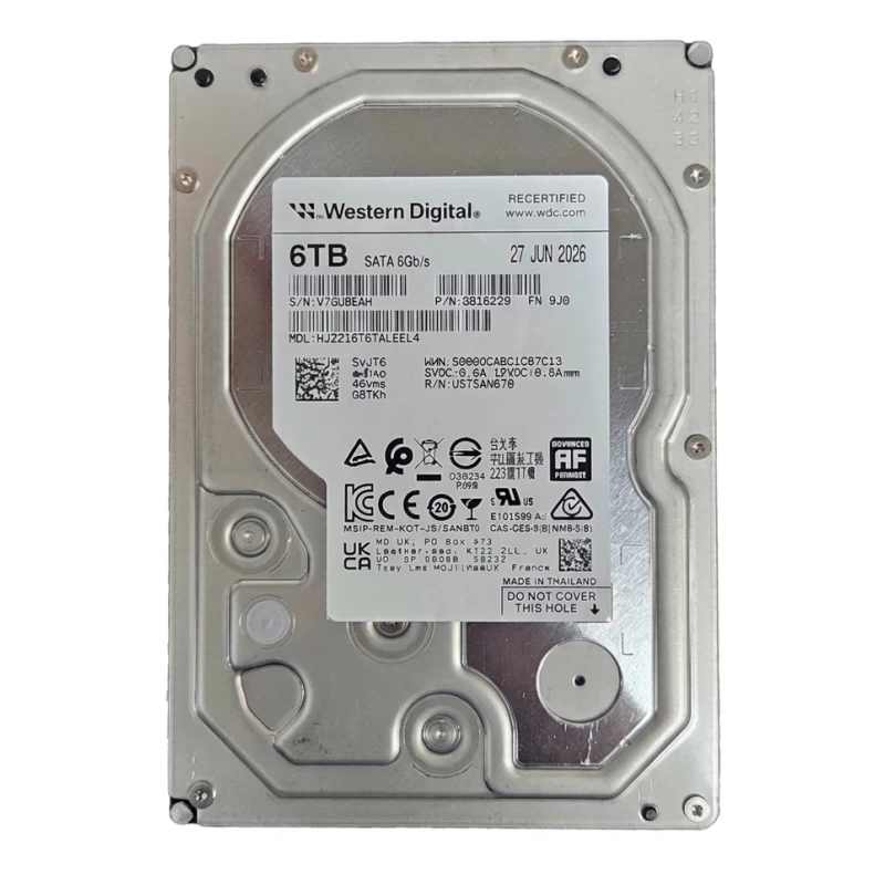 Hard disk server 6TB SAS 12Gbps 7.2k 3.5" 256MB Cache HGST Ultrastar DC HC310 HUS726T6TALE6L4 - 1