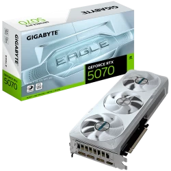 GIGABYTE Video Card NVIDIA GeForce RTX 5070 EAGLE OC ICE SFF 12G (12GB GDDR7/192bit, PCI-E 5.0, Recommended PSU 750W, 16Pin Powe