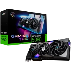 MSI Video Card Nvidia Gaming GeForce RTX 5080 16GB GDDR7 PCI Express 5.0 Video Card RTX 5080 16G GAMING TRIO OC