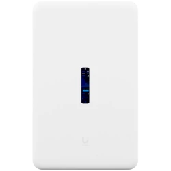 All-in-one internet gateway, WiFi access point, and UniFi Console with an abundance of PoE ports.