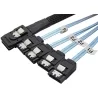 Cablu Mini SAS (SFF-8087) la 4 x SATA, 1 m - 1