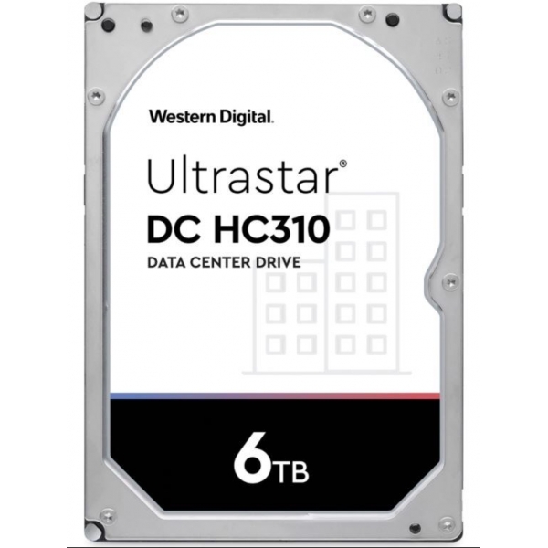 Hard disk server 6TB SATA 6Gbps 7.2k 3.5" 256MB Cache HGST Ultrastar DC HC310 HUS726T6TALE600 HGST - 1