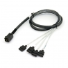 Cablu Mini SAS HD  SFF 8643 la 4 x SATA, 80 cm  - 1