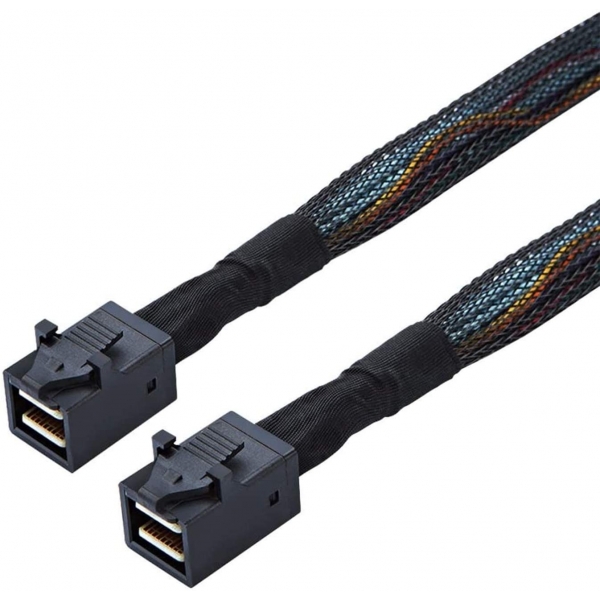 Cablu Mini SAS HD (SFF 8643) la Mini SAS HD (SFF 8643), 80 cm  - 1