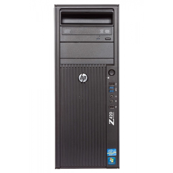 Workstation HP Z420, 1 x E5-1650v2 6Core 3.5GHz, 8GB DDR3, Nvidia Quadro K2000, 1 x 250GB SSD, 2 ani garantie HP - 1