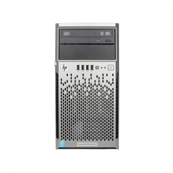 HP Proliant ML310e G8 v2, 4 x 3.5", 1 x Intel G3240, 8GB (2x4GB 10600E), P222 512MB, 2 x 460W, 2 ani garantie HP - 1