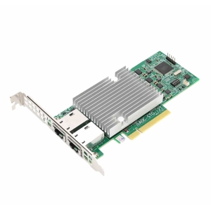 Server Network Adapter Intel X540-T2 Dual Port 10Gb Ethernet RJ45 High Profile - Supermicro AOC-STG-i2T - 1