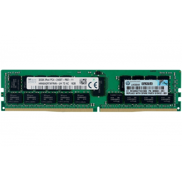 Memorie Server 32GB DDR4 PC4-2400, 2Rx4, CL17, 2400 MHz - HP 805351-B21 809083-091 HP - 1