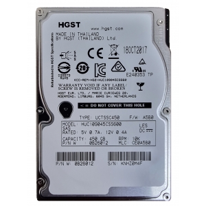 Hard Disk Server 450GB 10k SAS 2.5" 64MB HGST Ultrastar C10K900 HUC109045CSS600 Seagate - 1